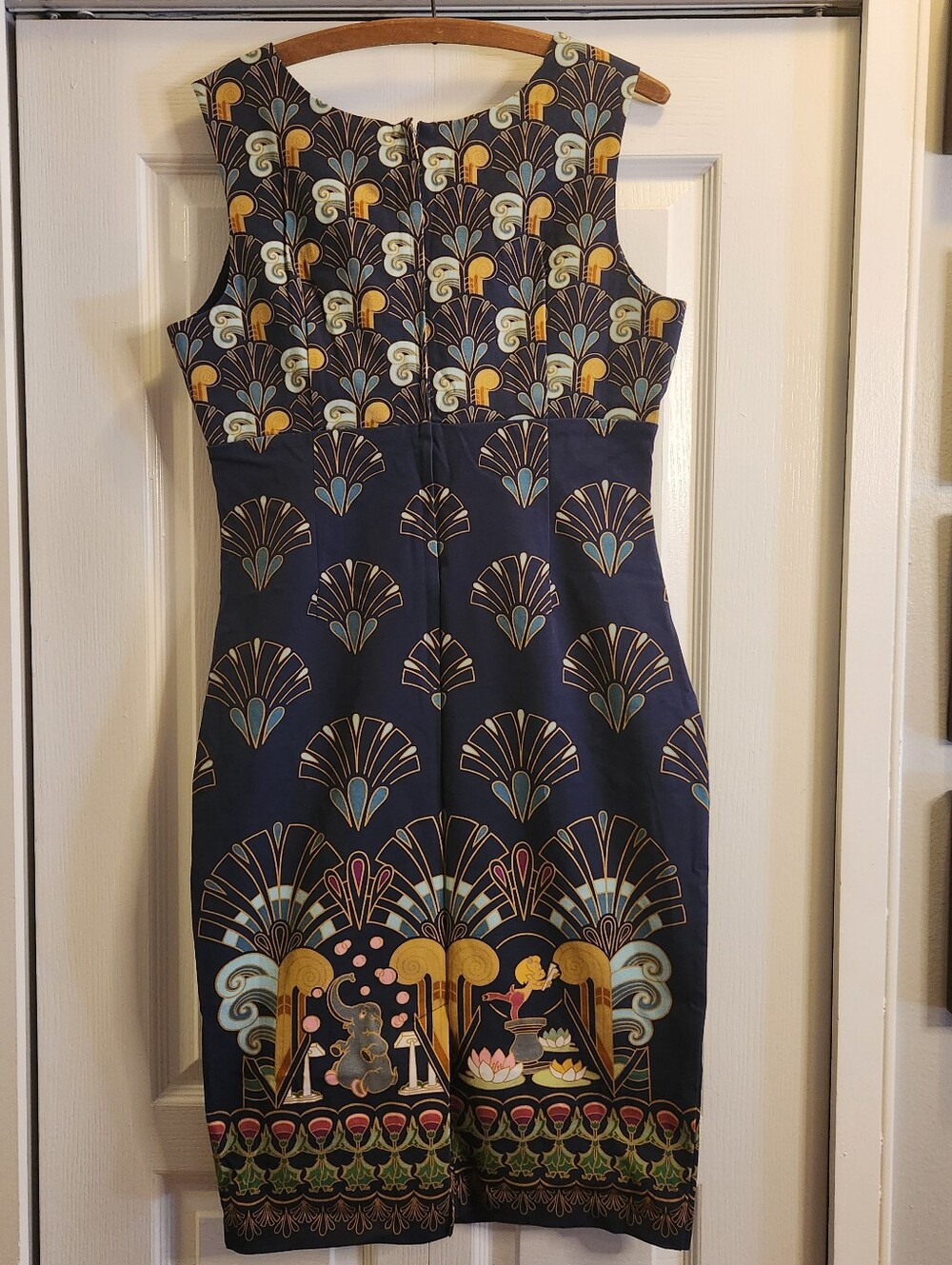 Disney Dress Shop Fantasia Art Deco Dress L NWT Sorcerer Mickey - Picture 4 of 16